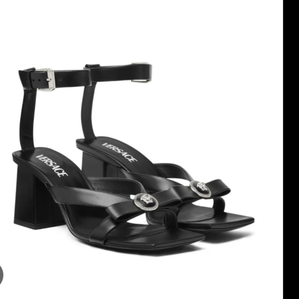 Versace Gianni Ribbon 70mm leather sandals